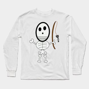 Cute skeletons doodle style Long Sleeve T-Shirt